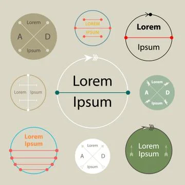 Label set Stock Illustration