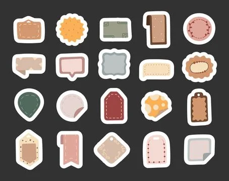 Label set in scandinavian style Stock Illustration