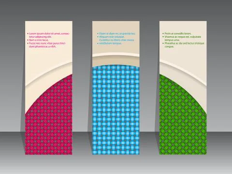 Label set seamless patterns Stock Illustration