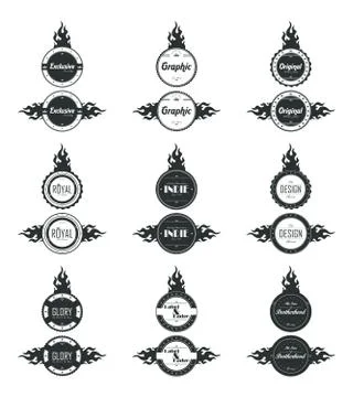 Label sticker Illustrazione stock