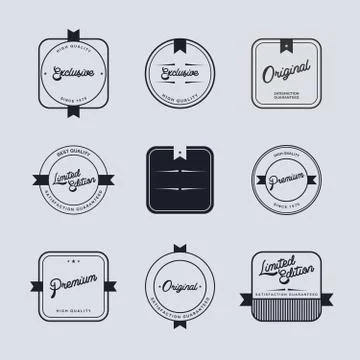 Label sticker Ilustração Stock