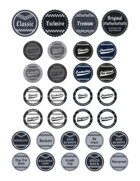 Label sticker Ilustración de archivo