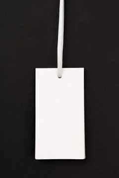 Label (tag) on black background. - Image Stock Photos