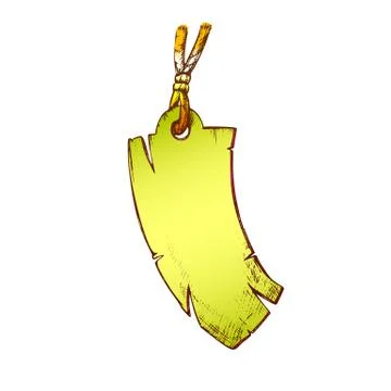 Label Tag In Rectangular Shape Color Vector Stock Illustration