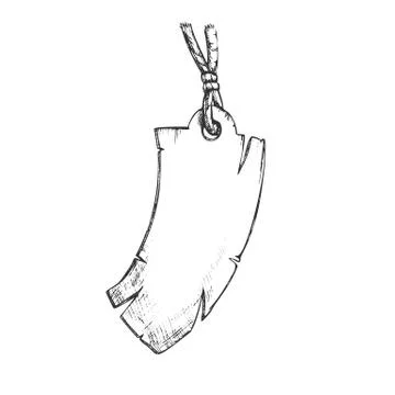 Label Tag In Rectangular Shape Monochrome Vector Stockillustratie