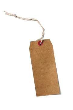 Label (tag) on white Stock Photos