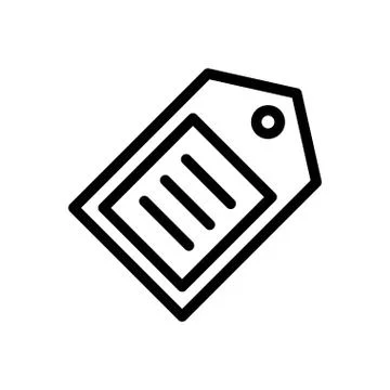 Label thin line icon Stock-Illustration