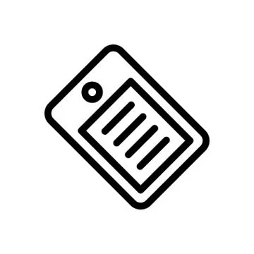 Label thin line icon Stock-Illustration