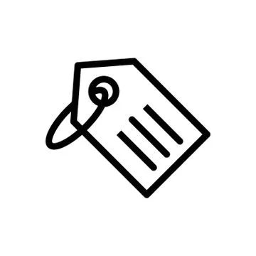 Label thin line icon Stock-Illustration