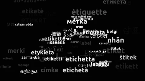 Label Translated in 66 Worldwide Languages Endless Looping 3d Zooming Wordclo Stock Footage 145217302