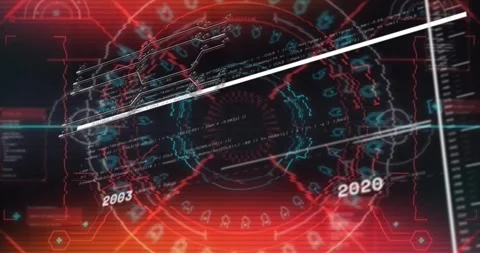 On label update flat design rings rotating and diagonal bar sweeping, Stock Footage 317369339