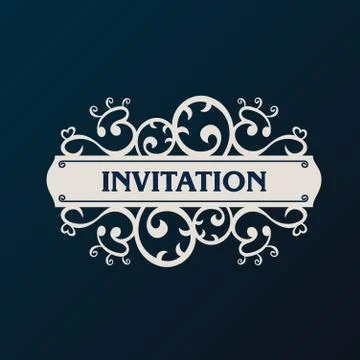 Label vector frame. Vintage banner background Stock Illustration