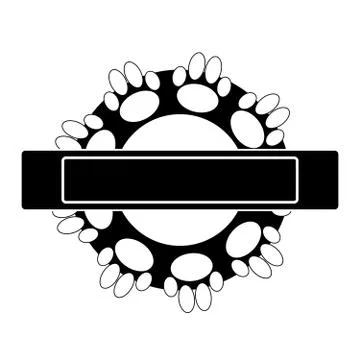 Label on white background Stock Illustration