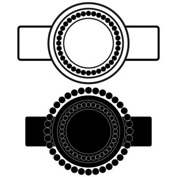 Label on white background Stock Illustration