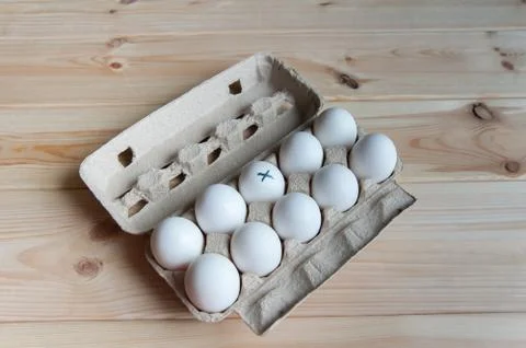 Labeled egg Stock Photos