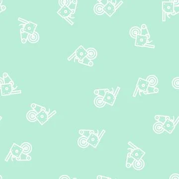 Labeler factory tool line vector seamless pattern イラスト素材