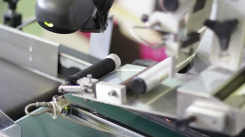 Labeling of bottles Stock Footage 22555260