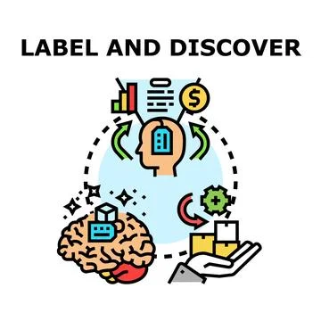 Labeling data and discovering insights for analysis 스톡 일러스트
