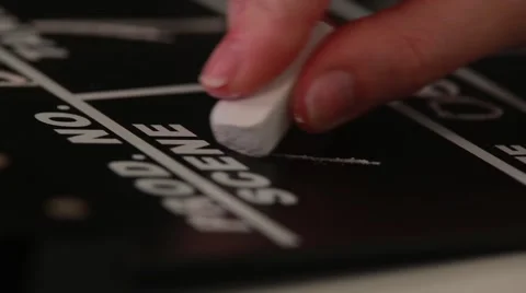 Labeling the Slate. Stock Footage 40452010