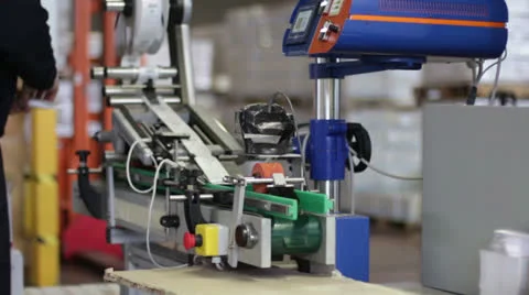 Labelling of tubes of face cream Stock Footage 22555119