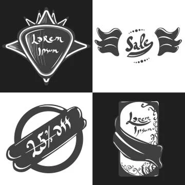Labels and badges Stock Illustration