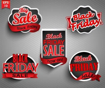 Labels for black friday Stock Illustration