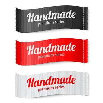 Labels Handmade series Stock Illustration