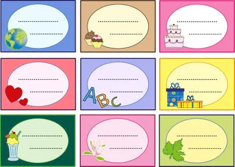 Labels Stock Illustration