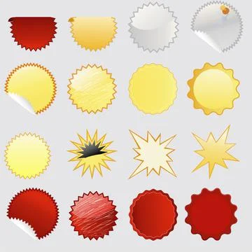 Labels Illustrazione stock