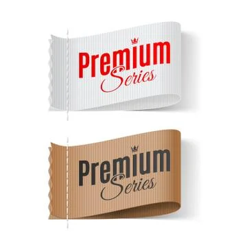 Labels Premium series Stock Illustration