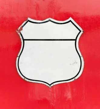 Labels on red background Foto stock