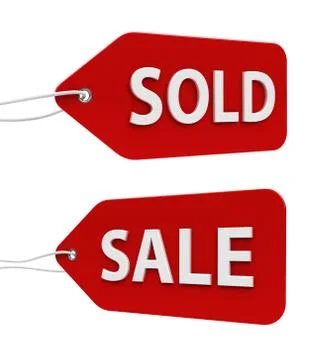 Labels sale and sold Stock Illustration