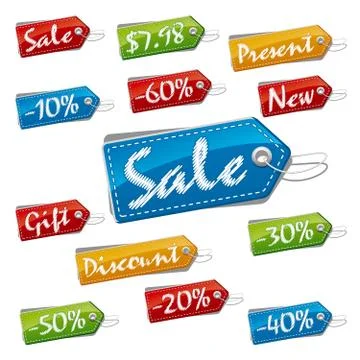 Labels set Stock Illustration