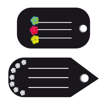 Labels on white background Stock Illustration