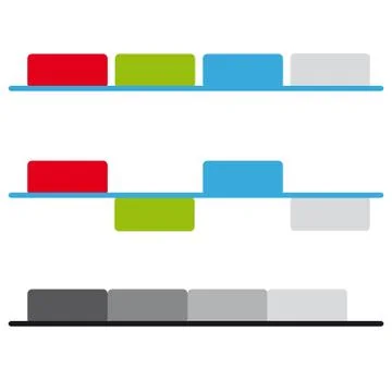 Labels on white background Stock Illustration