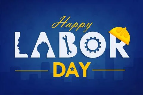 Labor day background design Stock Illustration