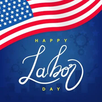 Labor day background design vector template graphic or banners  illustrations Stock Illustration