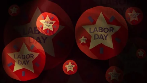 Labor Day Background Loop Stock Footage 309511739