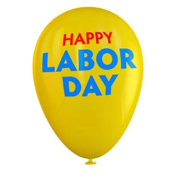Labor day balloon Stock Illustration