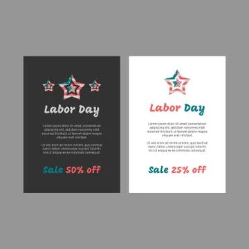 Labor day banner Stock Illustration