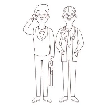 Labor day cartoon Stock Illustration