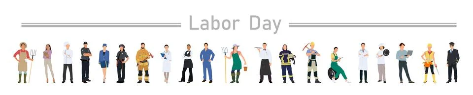 Labor day concept Ilustración de archivo