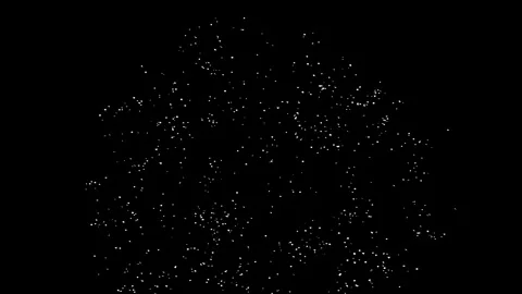 Labor day. Confetti explosion on green, black screen with Matte Channel Stock Footage 278834538