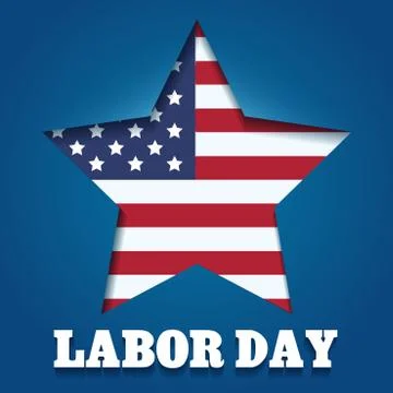 Labor Day Emblem Stock Illustration