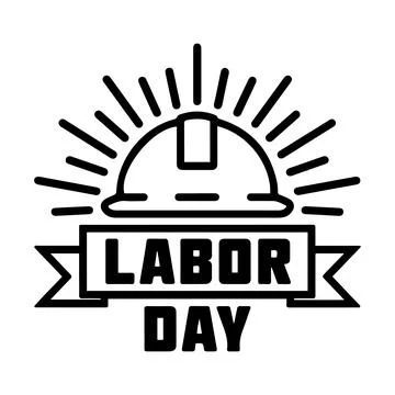 Labor Day Hard Hat Illustration Icon Stock Illustration