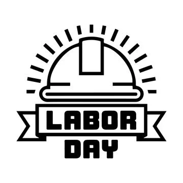 Labor Day Hard Hat Illustration Icon Stock Illustration