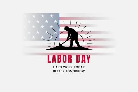 Labor Day Hard Work Honor Design Stock Illustration