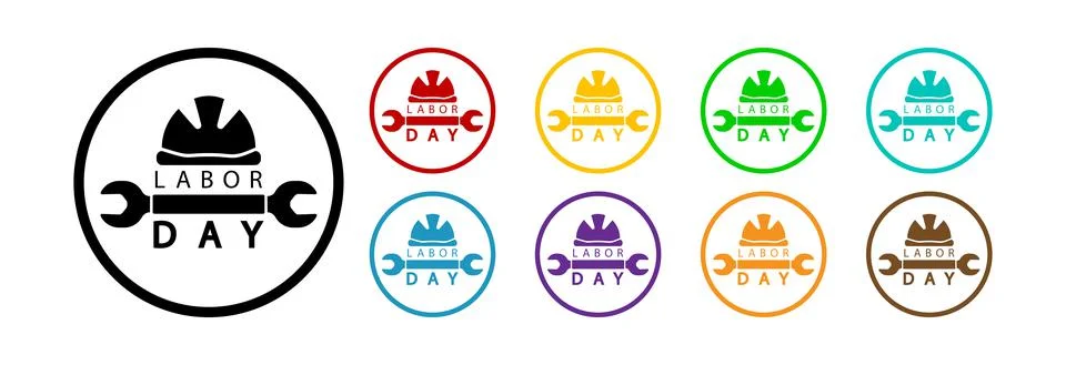 Labor day icon. Stock Illustration