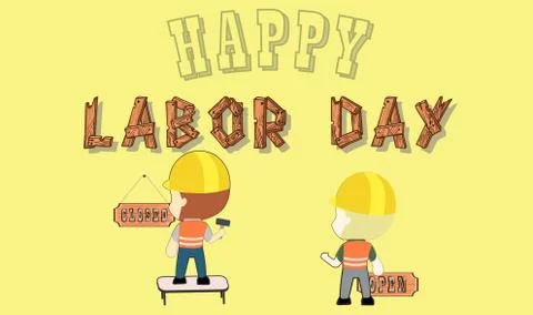 Labor day Stock Illustration