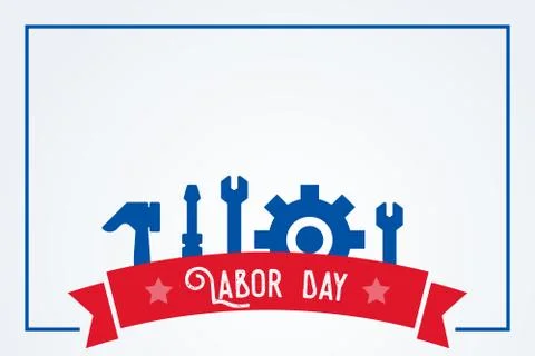 Labor day illustration Stock Illustration